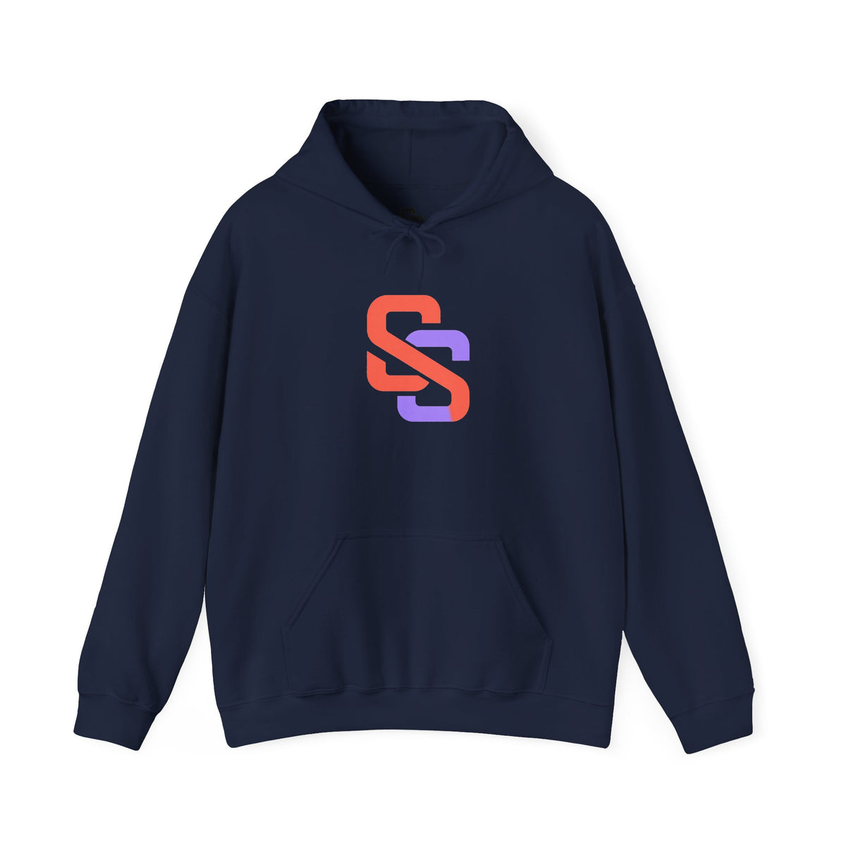 SS Monogram Hoodie — Minimal Gradient Logo Pullover