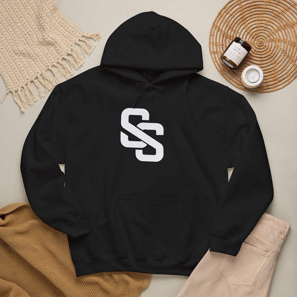 SOFT SIGNAL Blue Flame Hoodie — Electric Back Graphic
