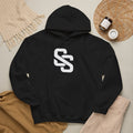 SOFT SIGNAL Blue Flame Hoodie — Electric Back Graphic