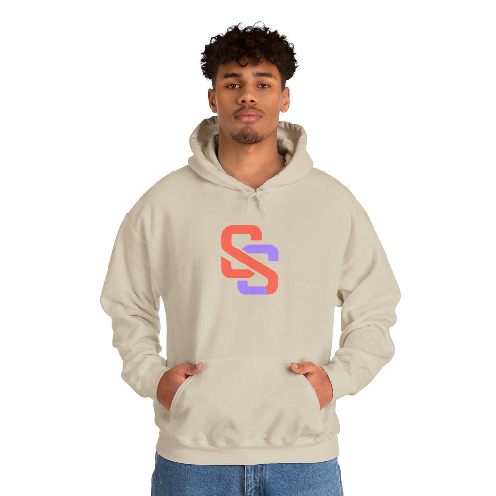 SOFT SIGNAL Gradient Logo Hoodie — Minimalist Streetwear