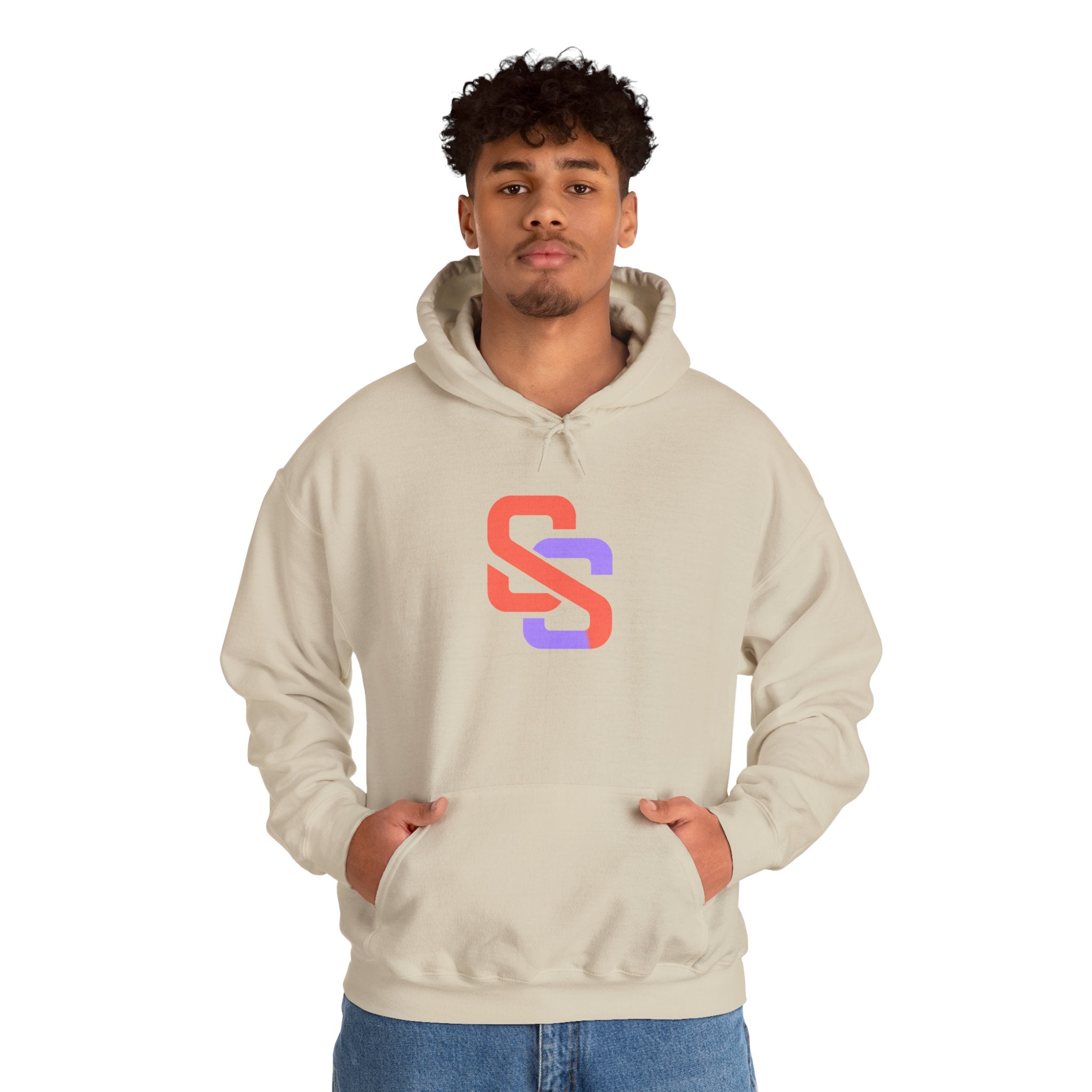 SOFT SIGNAL Gradient Logo Hoodie — Minimalist Streetwear
