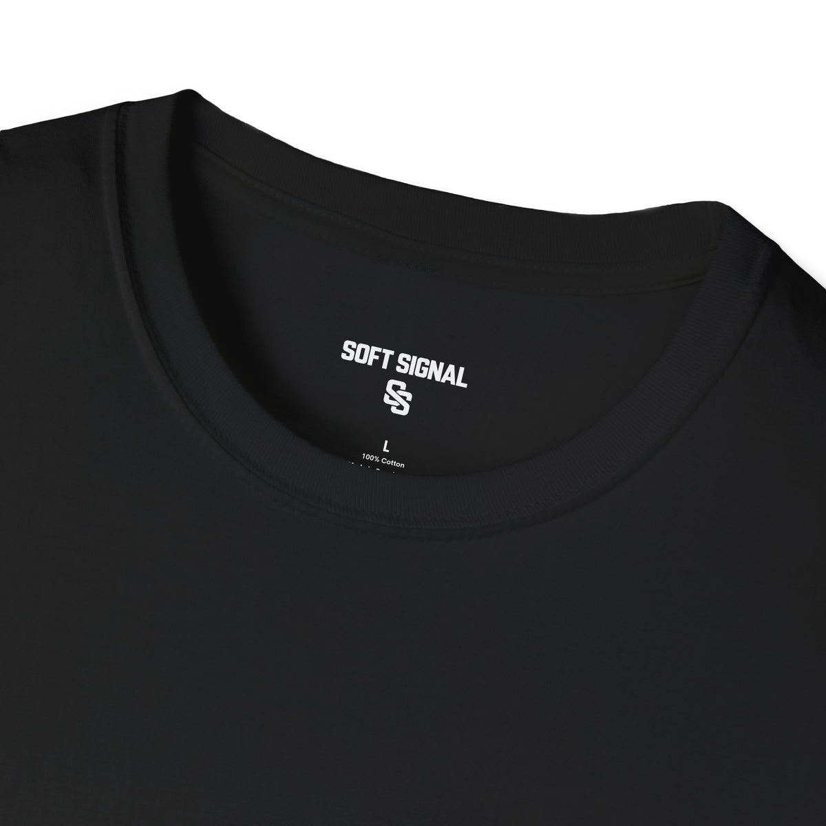 Soft Signal T-Shirt – Minimal Graphic Tee with 'Soft Signal' Text