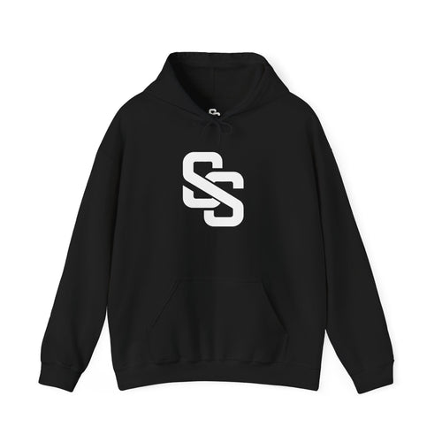 SOFT SIGNAL Blue Flame Hoodie — Electric Back Graphic