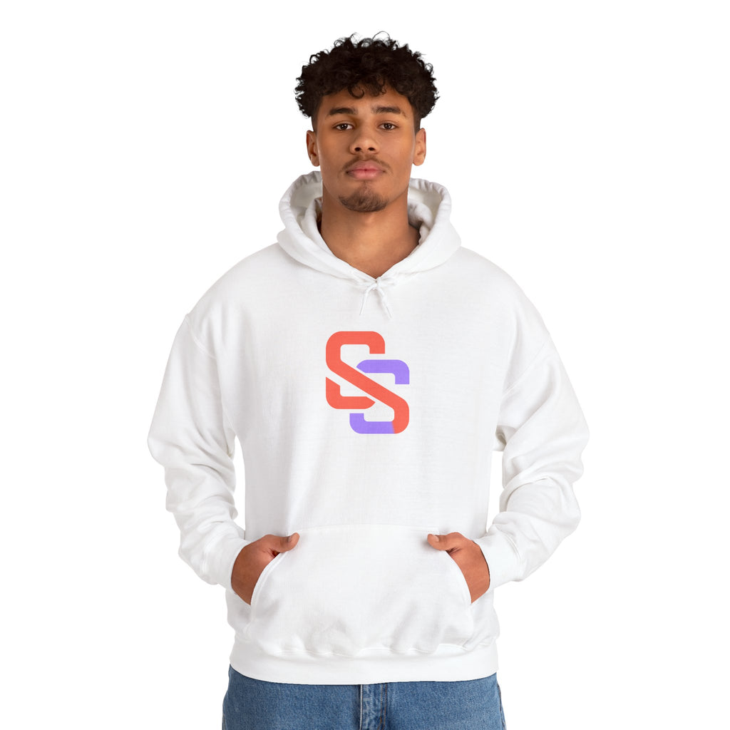 SOFT SIGNAL Gradient Logo Hoodie — Minimalist Streetwear