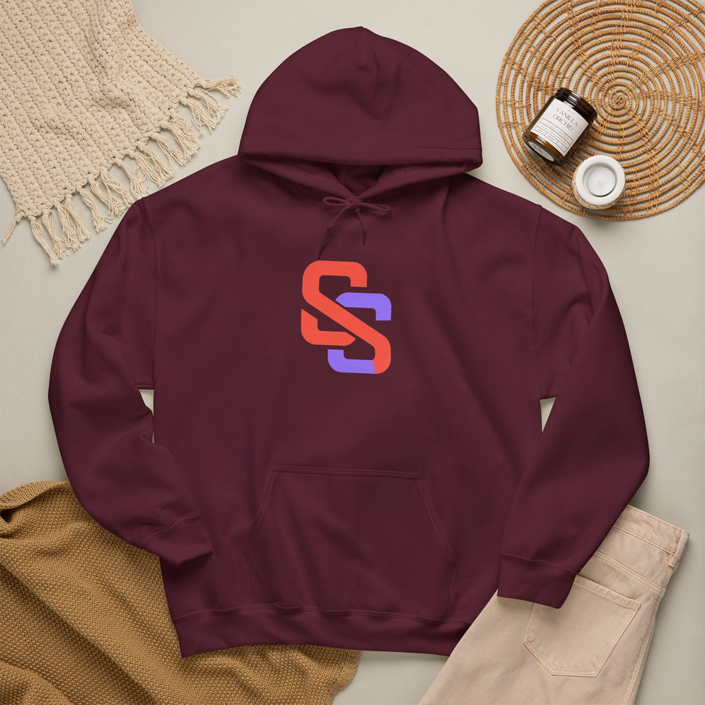 SOFT SIGNAL Gradient Logo Hoodie — Minimalist Streetwear