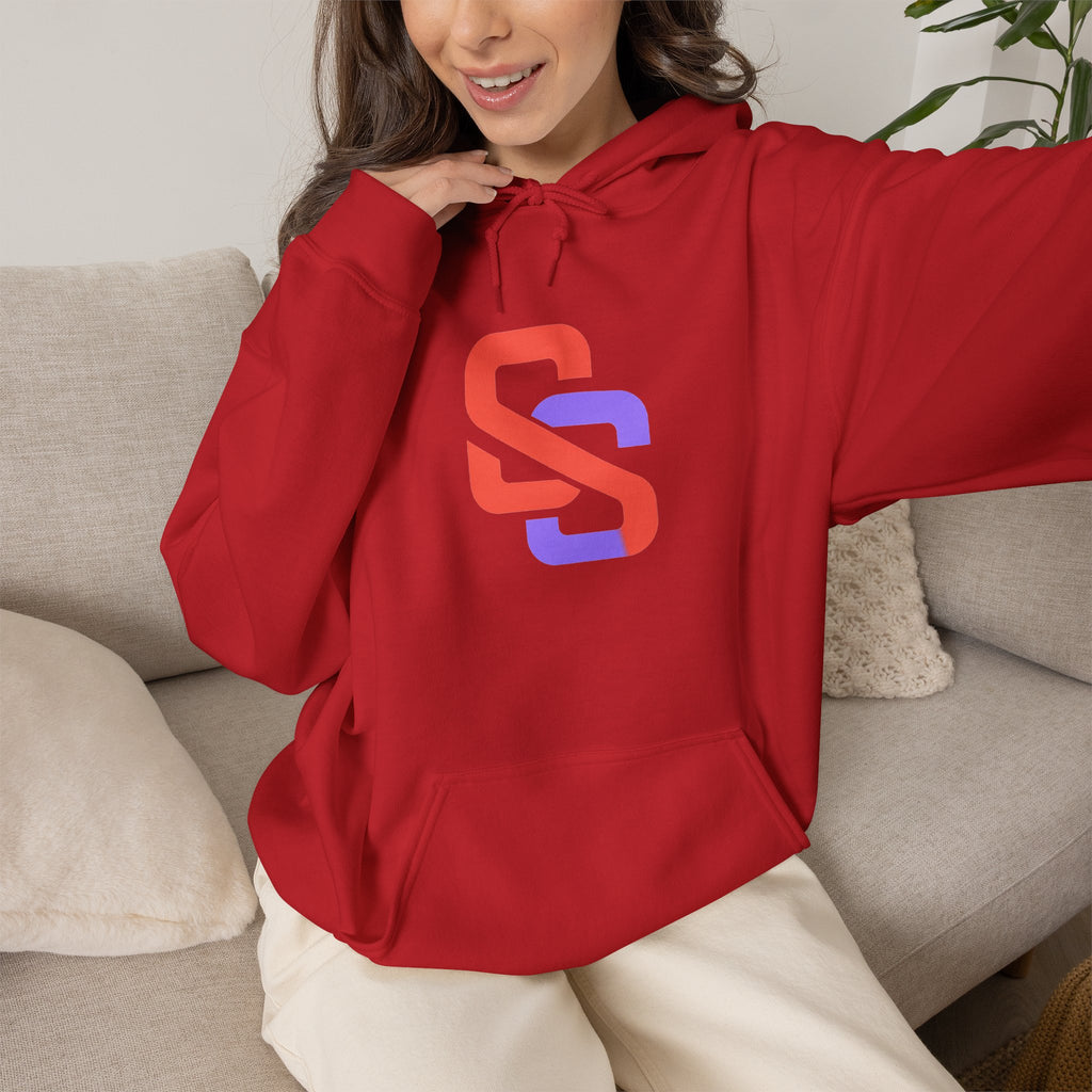 SOFT SIGNAL Gradient Logo Hoodie — Minimalist Streetwear