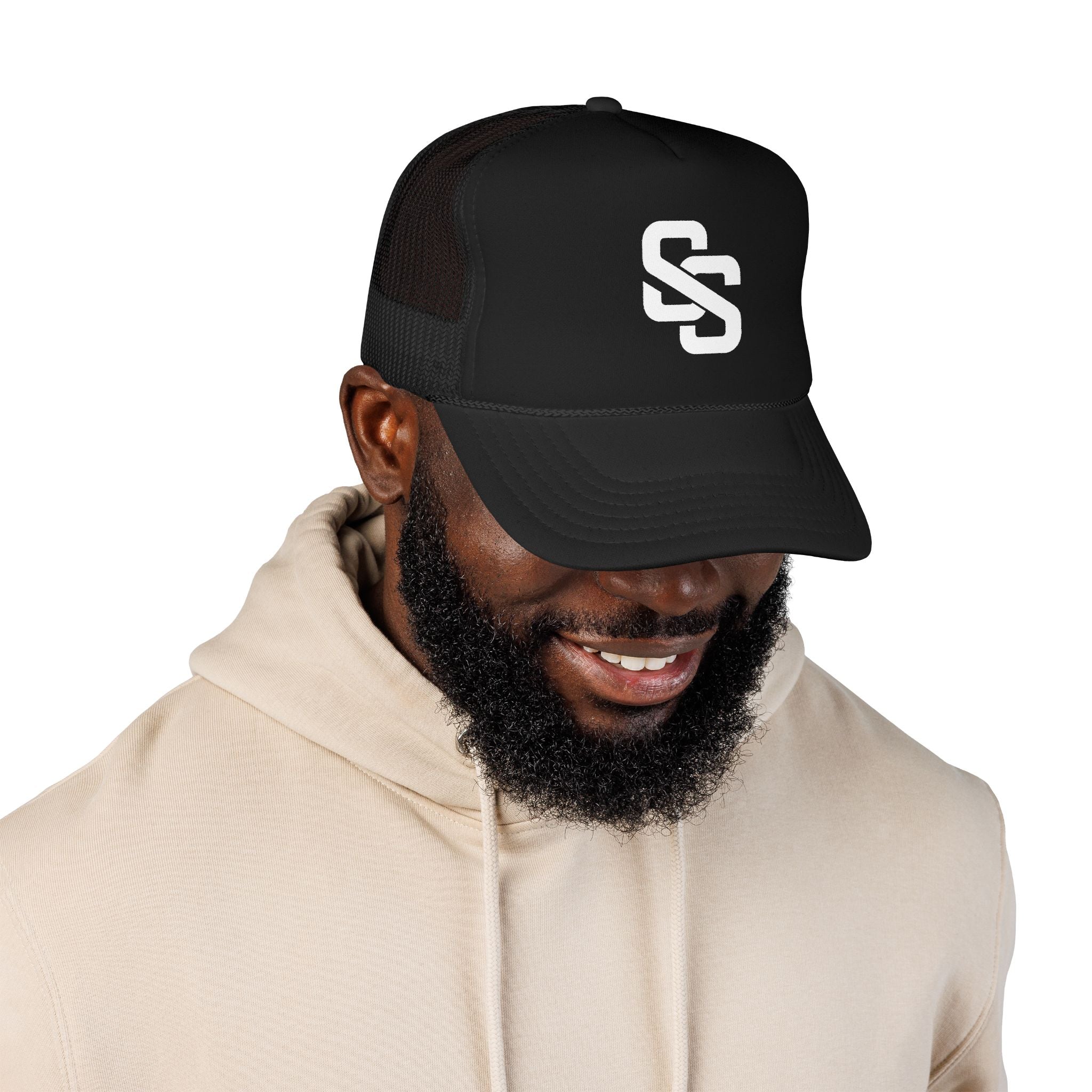 Trucker Hat — Interlocking 'SS' Logo Foam Front Cap