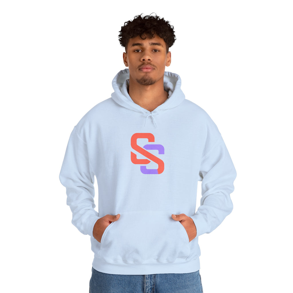 SOFT SIGNAL Gradient Logo Hoodie — Minimalist Streetwear