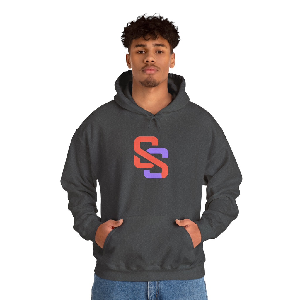 SOFT SIGNAL Gradient Logo Hoodie — Minimalist Streetwear