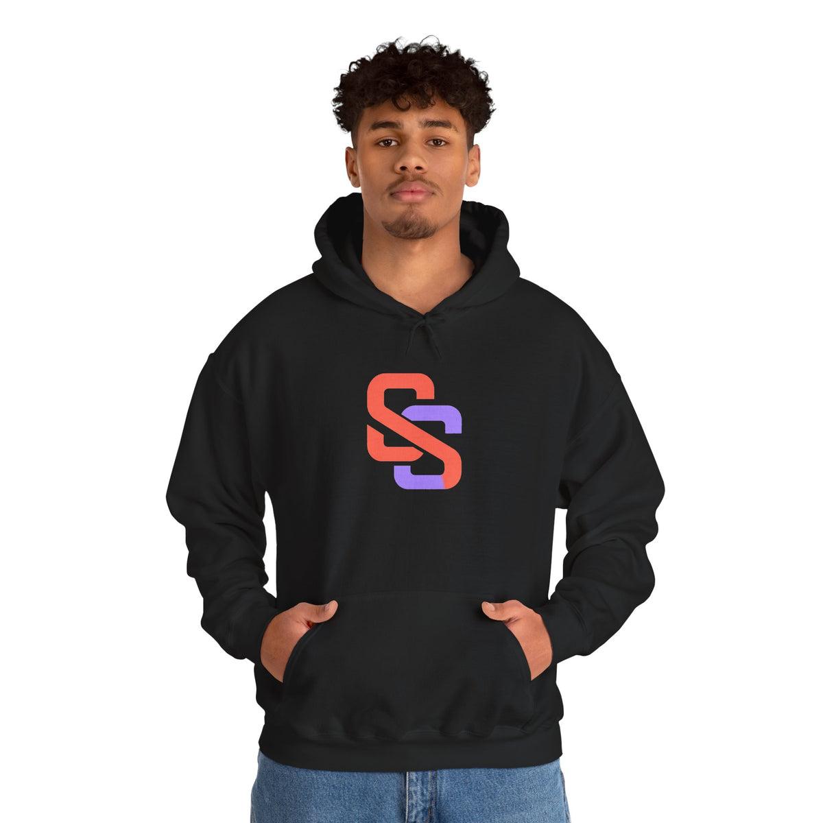 SOFT SIGNAL Gradient Logo Hoodie — Minimalist Streetwear