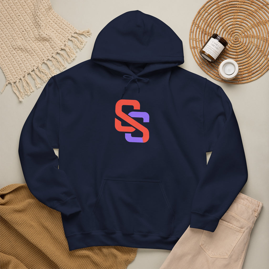SOFT SIGNAL Gradient Logo Hoodie — Minimalist Streetwear