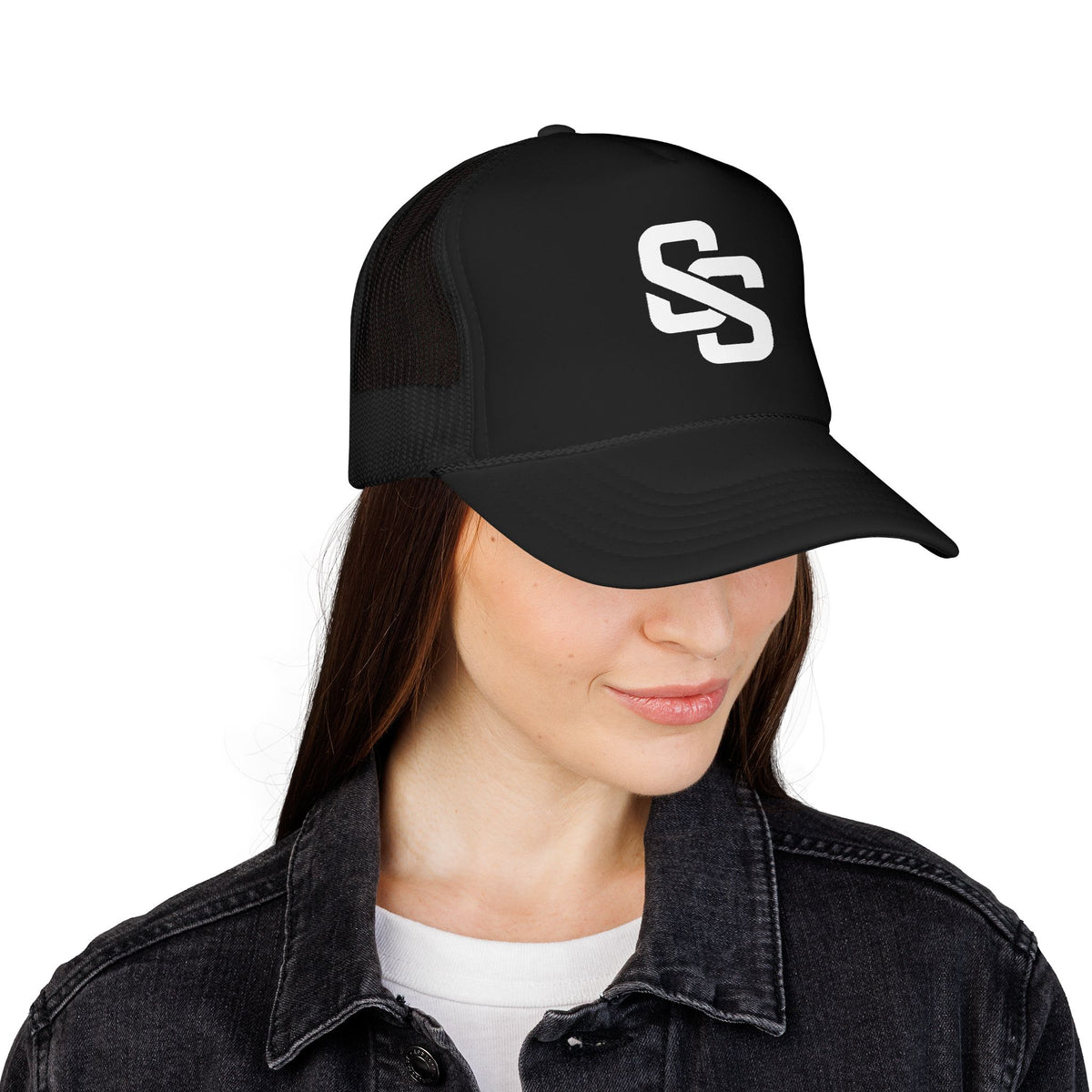 Trucker Hat — Interlocking 'SS' Logo Foam Front Cap