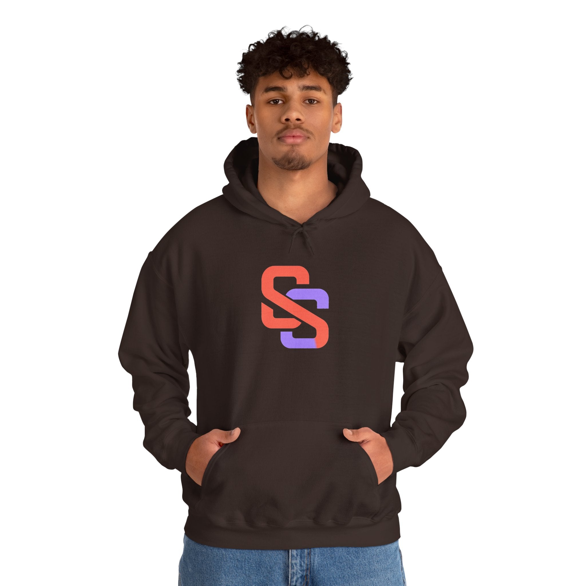 SOFT SIGNAL Gradient Logo Hoodie — Minimalist Streetwear