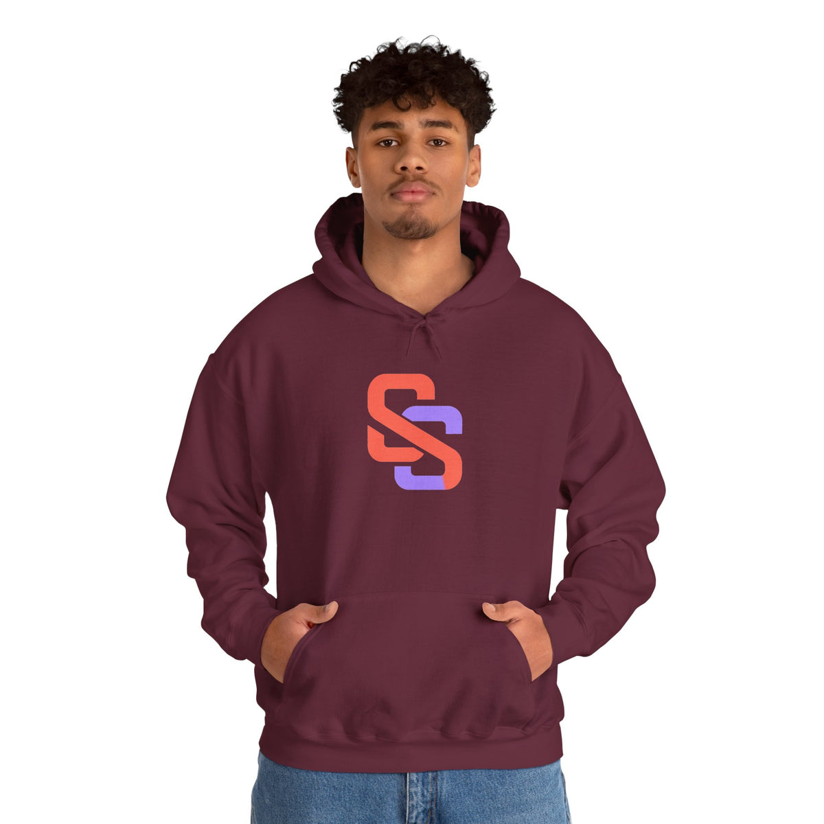 SOFT SIGNAL Gradient Logo Hoodie — Minimalist Streetwear