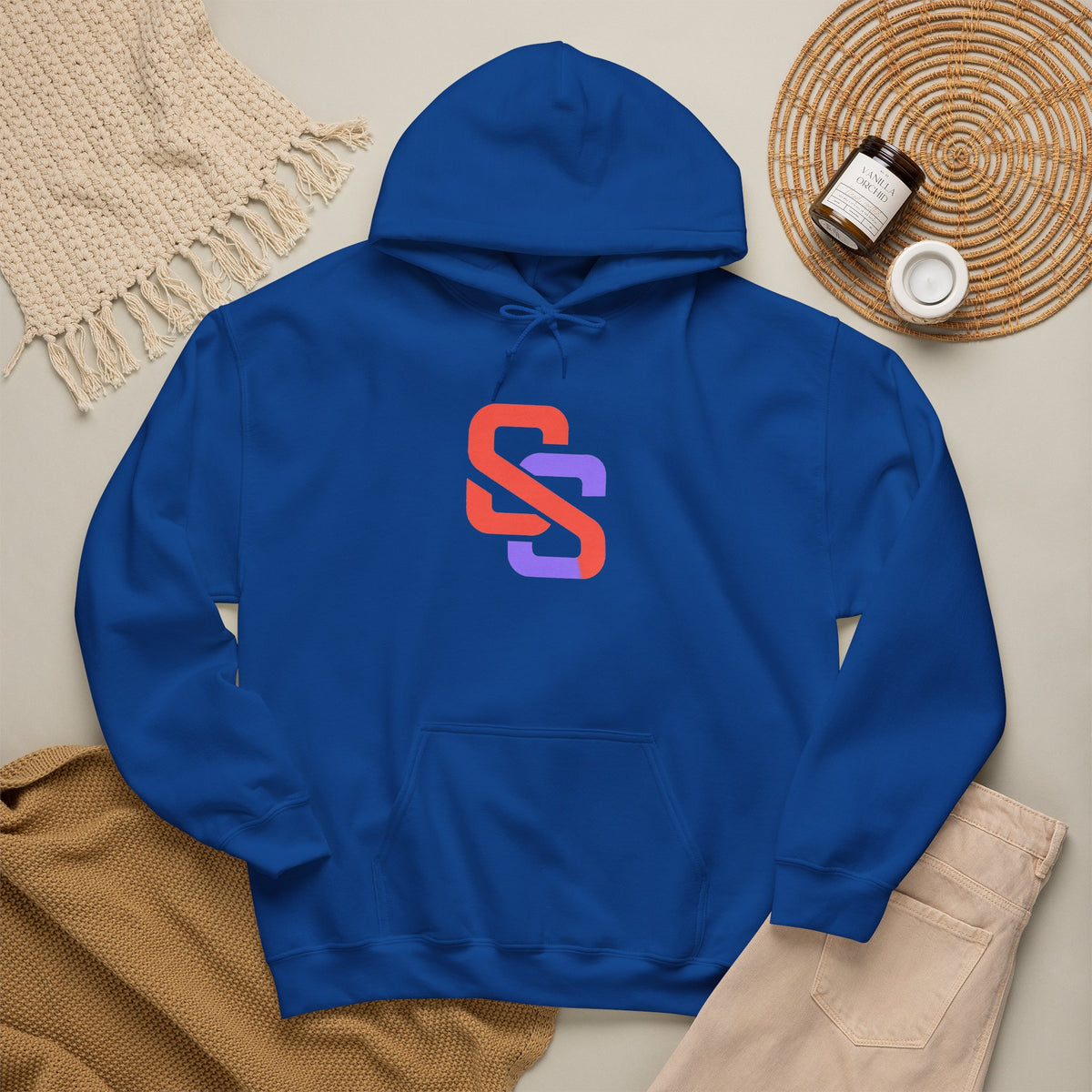 SOFT SIGNAL Gradient Logo Hoodie — Minimalist Streetwear