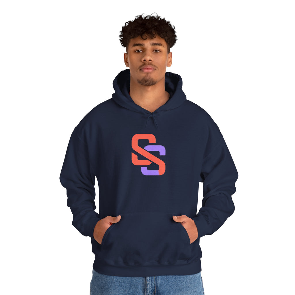 SOFT SIGNAL Gradient Logo Hoodie — Minimalist Streetwear