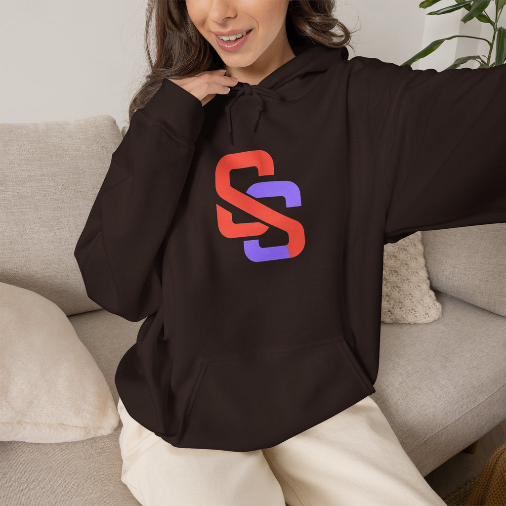 SOFT SIGNAL Gradient Logo Hoodie — Minimalist Streetwear