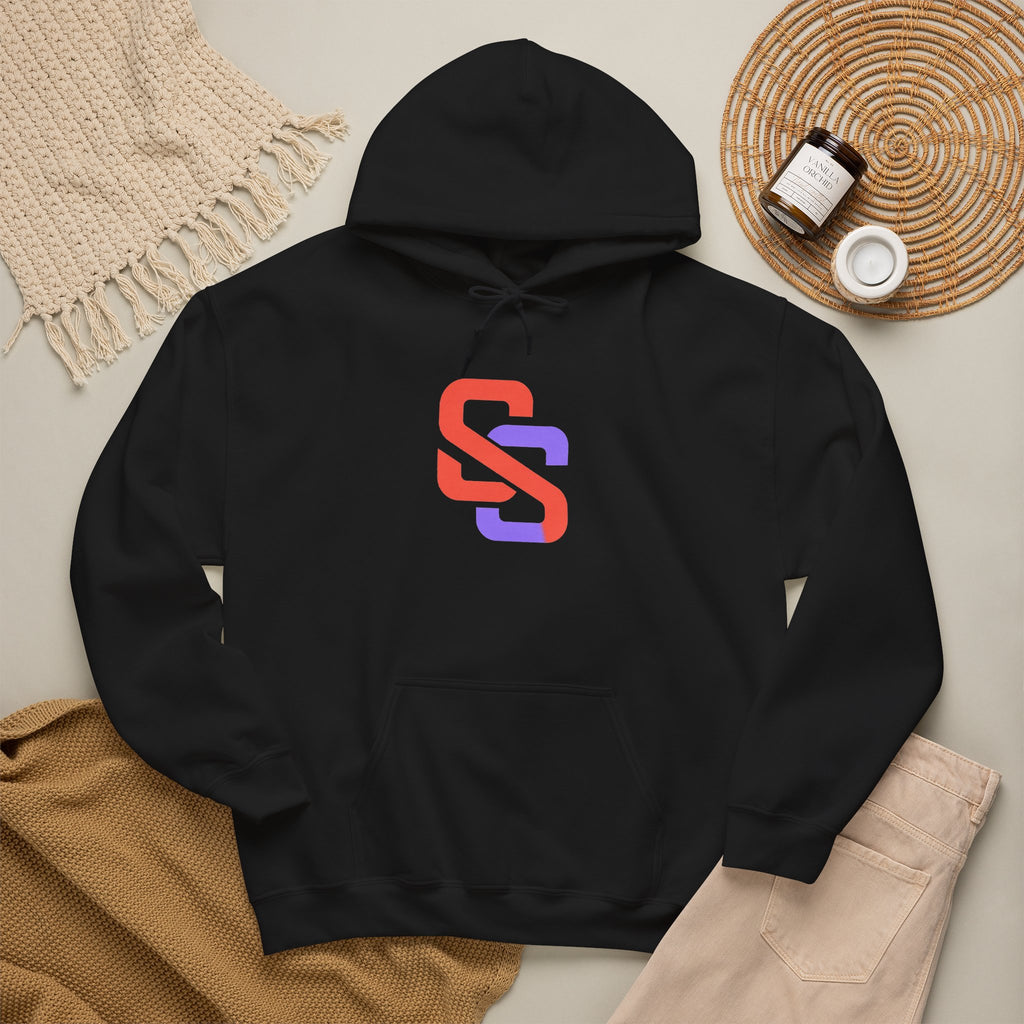 SOFT SIGNAL Gradient Logo Hoodie — Minimalist Streetwear
