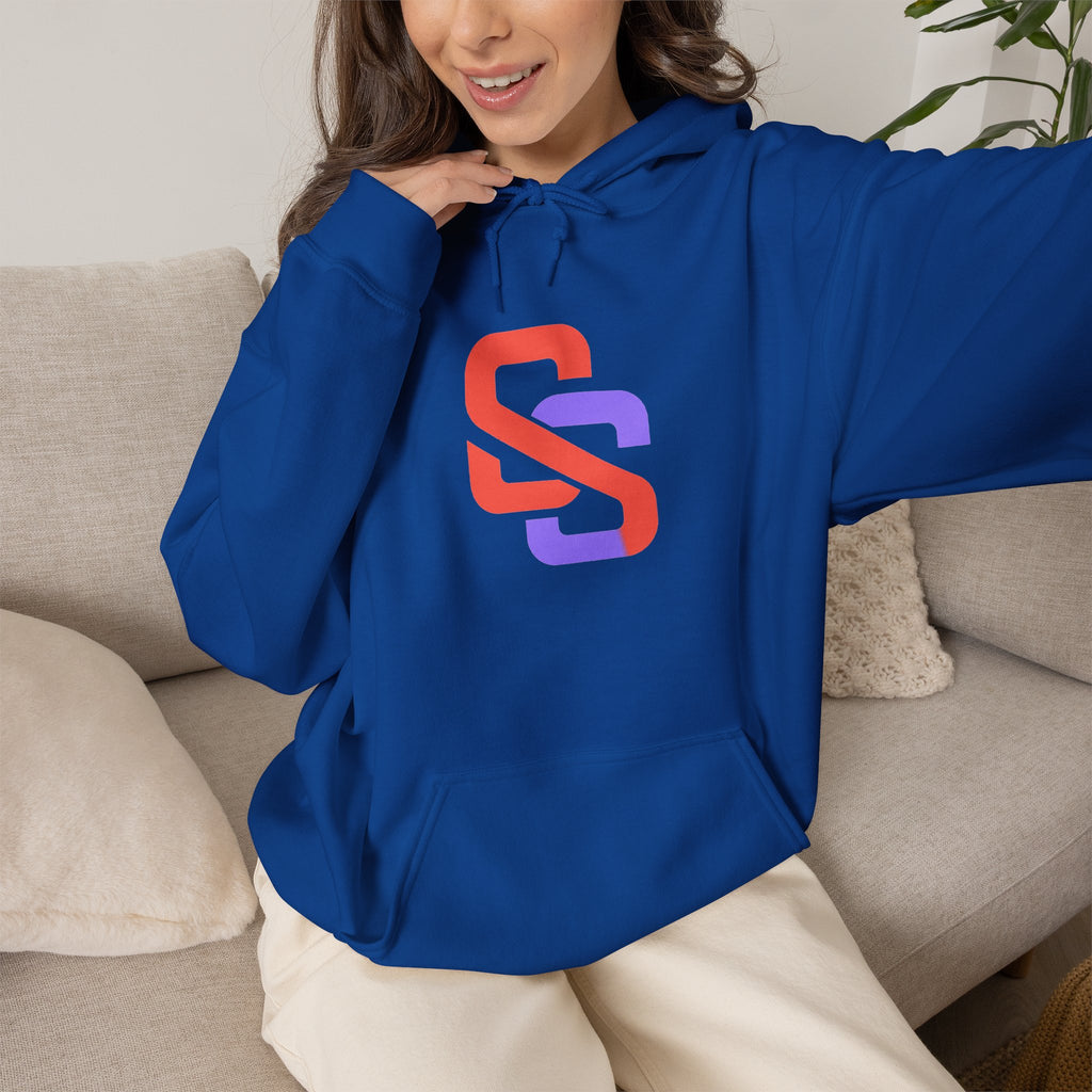 SOFT SIGNAL Gradient Logo Hoodie — Minimalist Streetwear