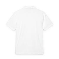 Men's Stretch Jersey Polo — Classic White Performance Golf Shirt with Embroidered SS Logo