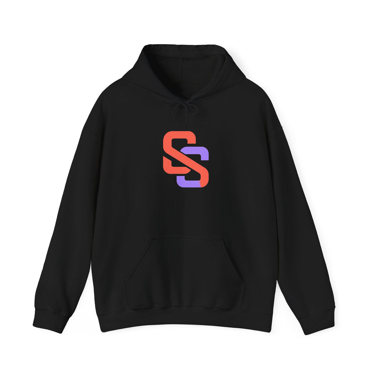SS Monogram Hoodie — Minimal Gradient Logo Pullover