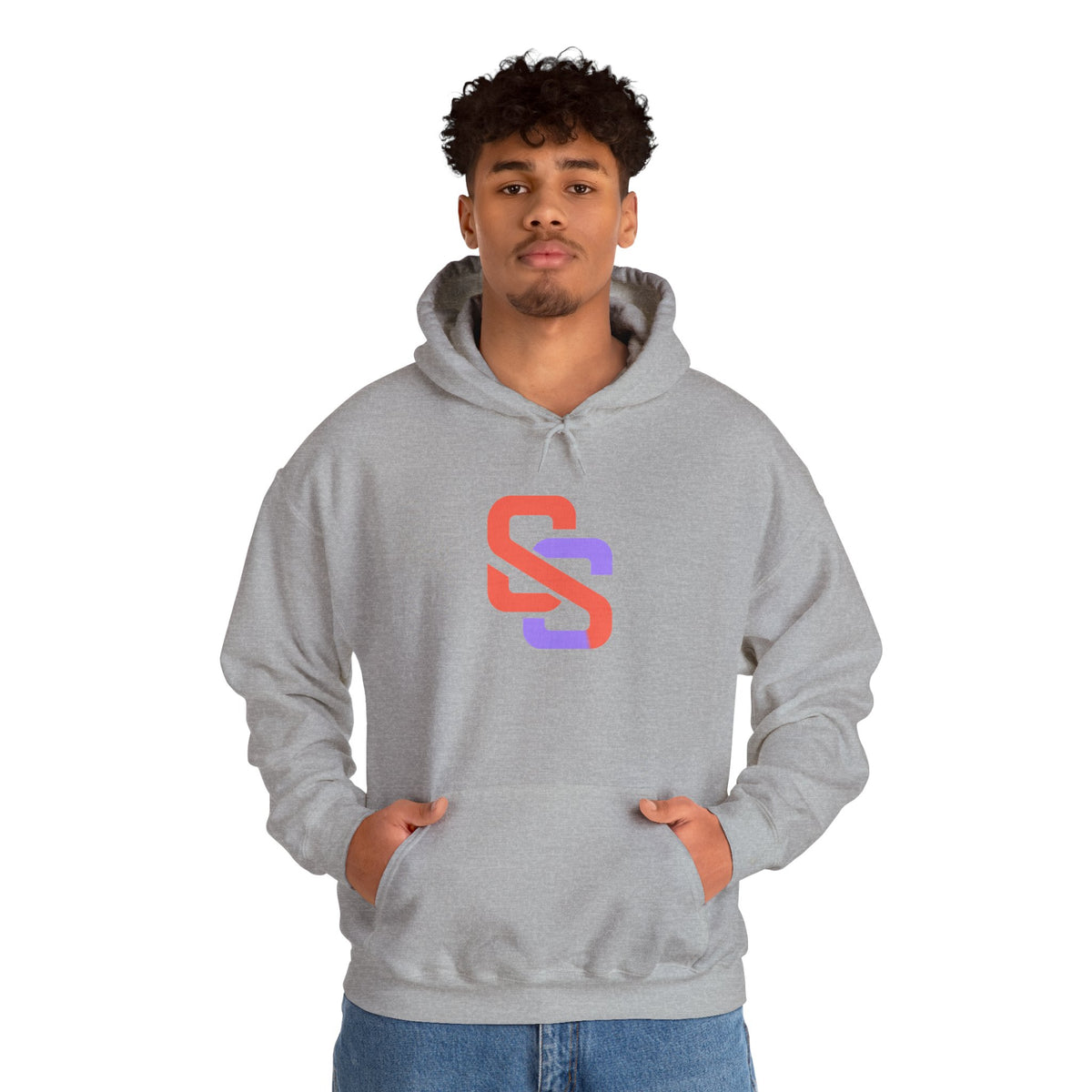 SOFT SIGNAL Gradient Logo Hoodie — Minimalist Streetwear