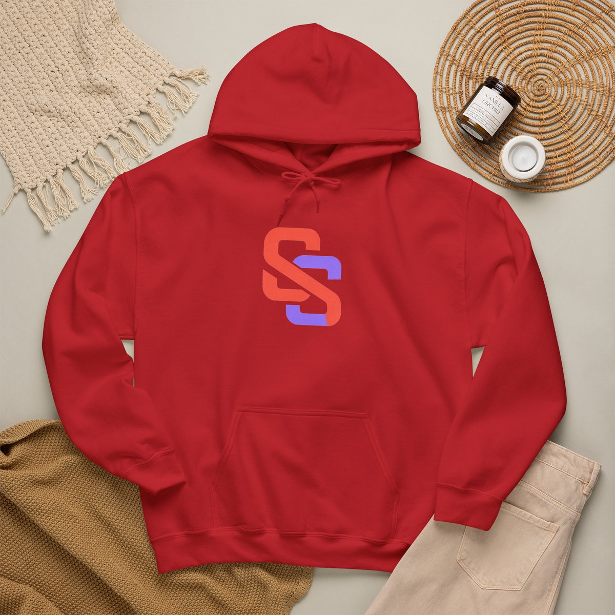 SOFT SIGNAL Gradient Logo Hoodie — Minimalist Streetwear